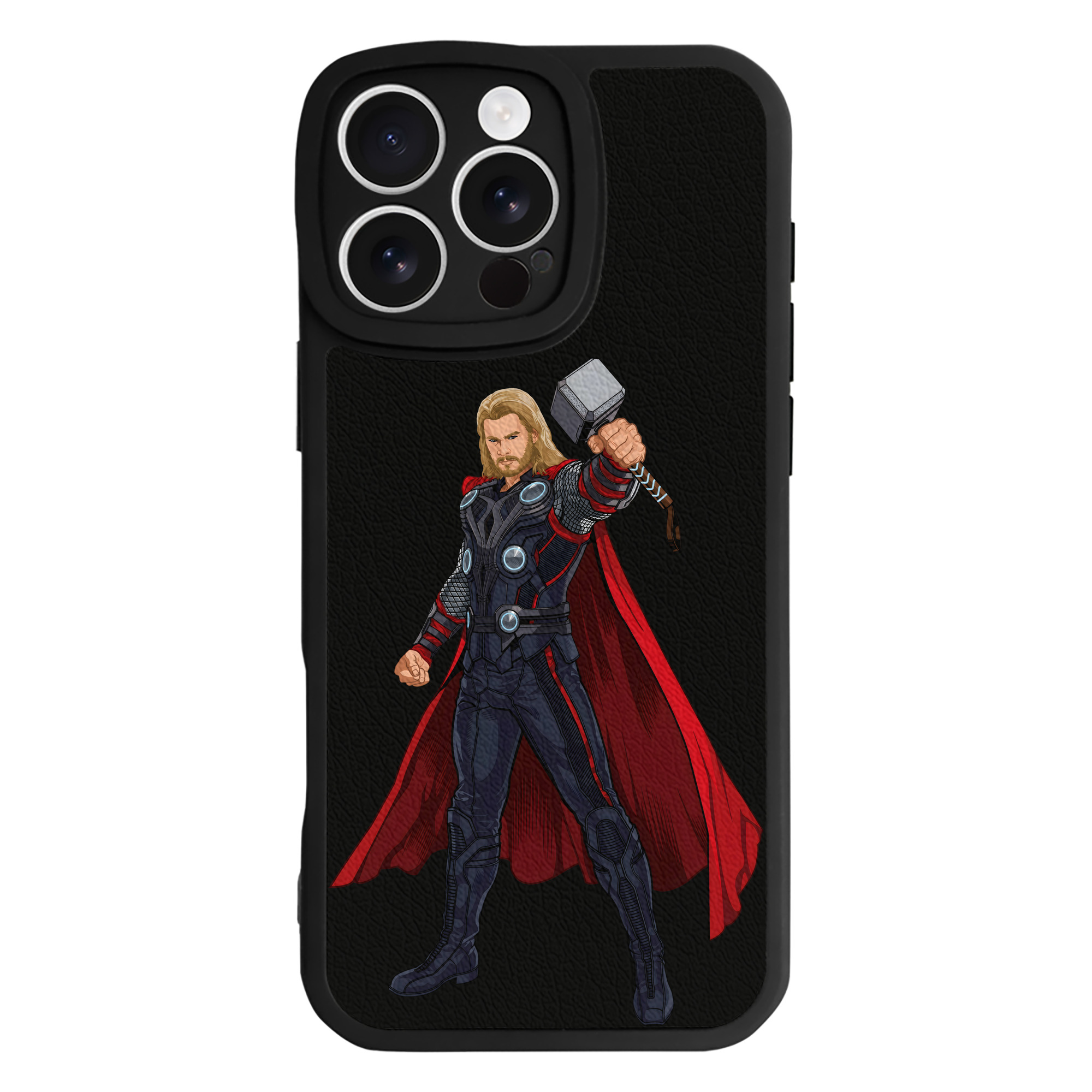 （画像用） アベンジャーズ The Avengers 【iPhone 16シリーズ対応】シリコンスマホケース（レザー調） 材質：シリコン